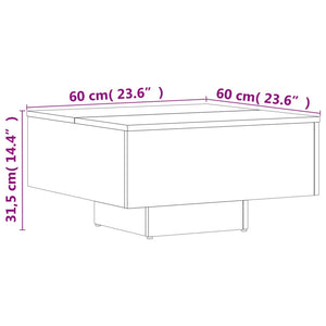 Couchtisch Grau Sonoma 60x60 cm