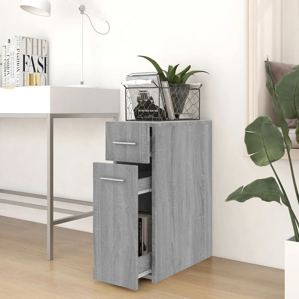 Apothekerschrank Grau Sonoma 20x45,5x60 cm
