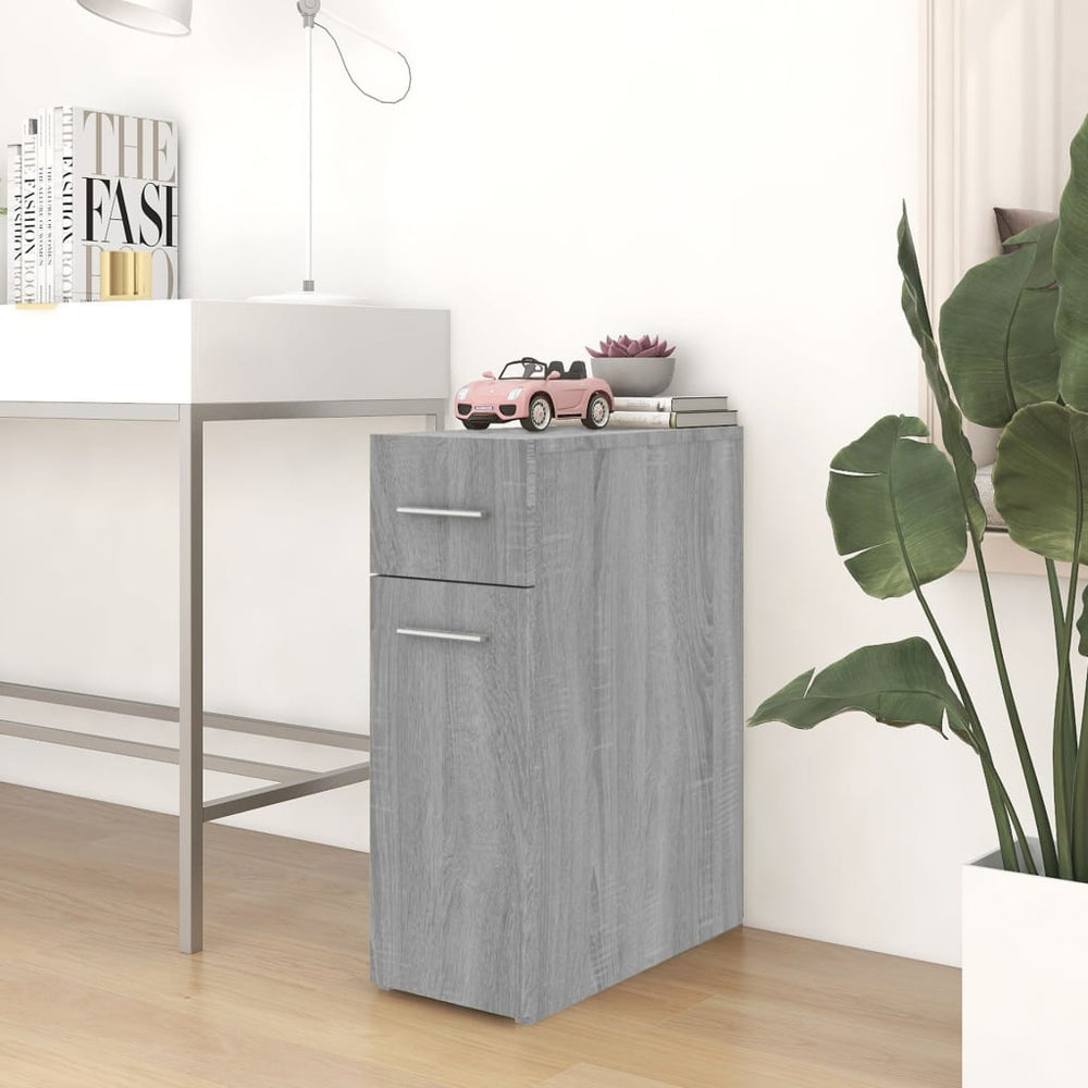 Apothekerschrank Grau Sonoma 20x45,5x60 cm