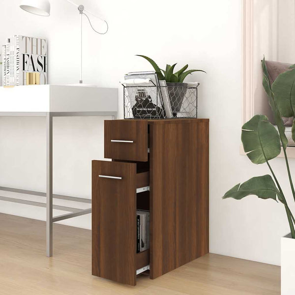 Apothekerschrank Braun Eichenoptik 20x45,5x60 cm