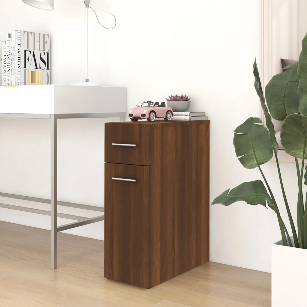 Apothekerschrank Braun Eichenoptik 20x45,5x60 cm