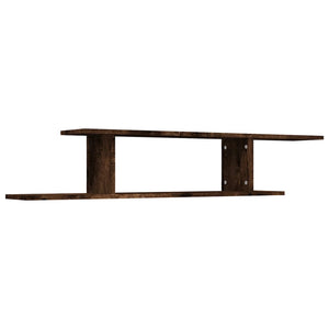 TV-Wandregal Räuchereiche 125 cm