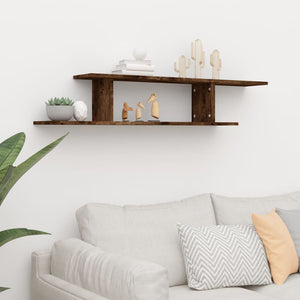 TV-Wandregal Räuchereiche 125 cm