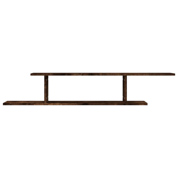 TV-Wandregal Räuchereiche 125 cm