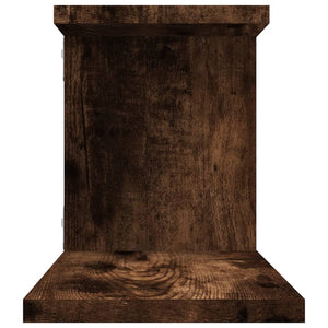 TV-Wandregal Räuchereiche 125 cm