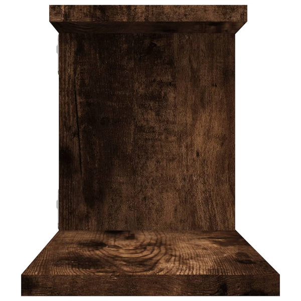 TV-Wandregal Räuchereiche 125 cm