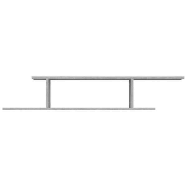 vidaXL Étagère murale TV gris Sonoma 125x18x23 cm en bois d'ingénierie