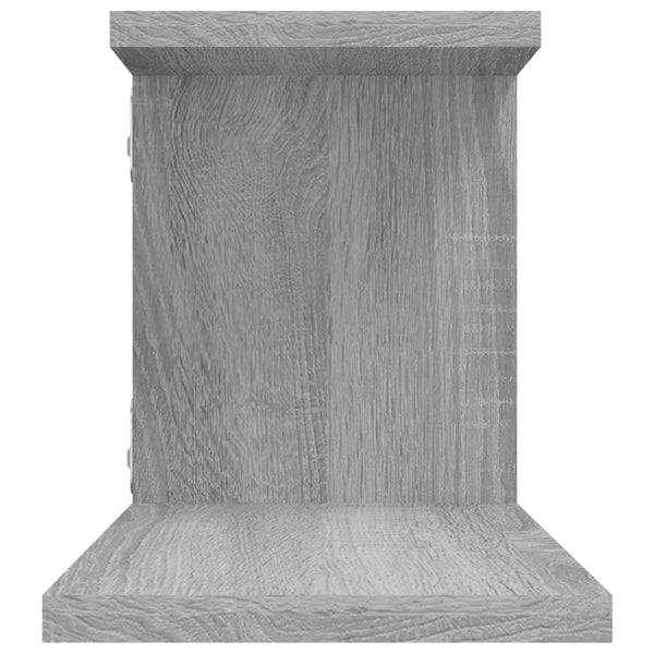 vidaXL Étagère murale TV gris Sonoma 125x18x23 cm en bois d'ingénierie