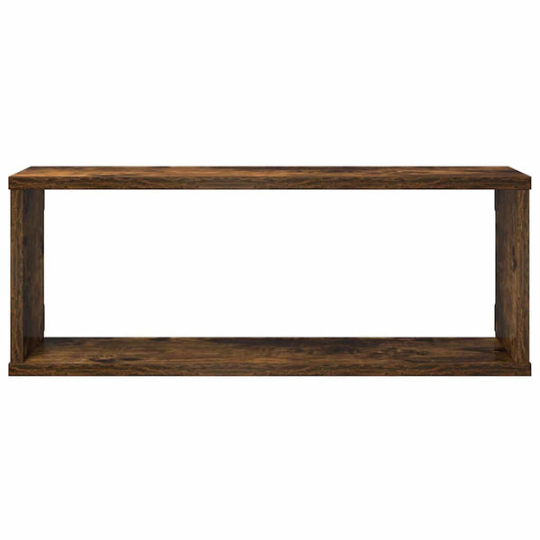 Würfelregale 4er Set, Räuchereiche 60x15x23 cm