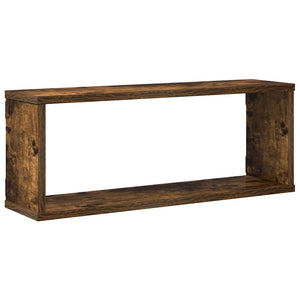 Würfelregale 4er Set, Räuchereiche 60x15x23 cm