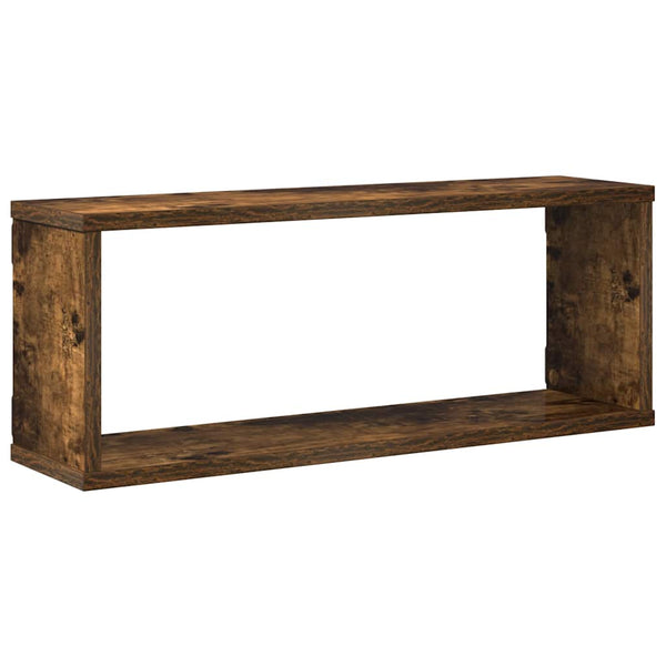 Würfelregale 4er Set, Räuchereiche 60x15x23 cm