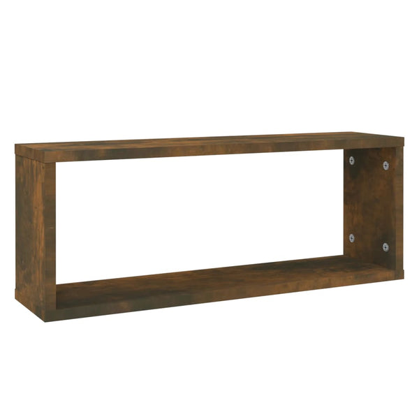 Würfelregale, 6er Set, Räuchereiche, 60x15x23 cm