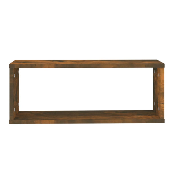 Würfelregale, 6er Set, Räuchereiche, 60x15x23 cm