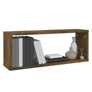 Würfelregale, 6er Set, Räuchereiche, 60x15x23 cm