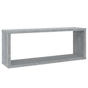 Würfelregale Grau Sonoma 60x15x23cm, 2er Set