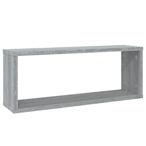 Würfelregale Grau Sonoma 60x15x23cm, 2er Set