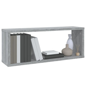 Würfelregale Grau Sonoma 60x15x23cm, 2er Set
