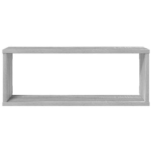 Würfelregale 4er Set Grau Sonoma 60x15x23cm