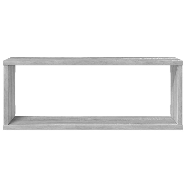 Würfelregale 4er Set Grau Sonoma 60x15x23cm