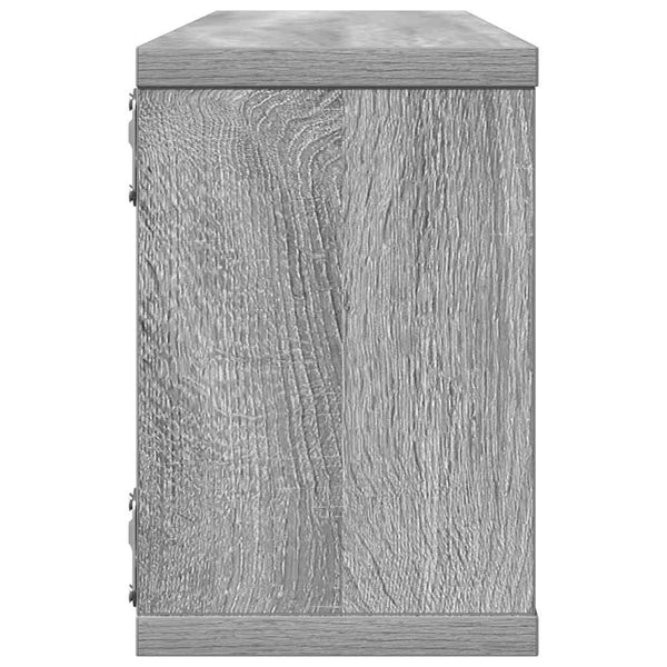 Würfelregale 4er Set Grau Sonoma 60x15x23cm