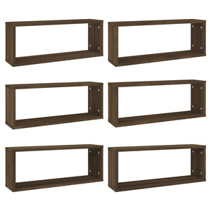 Würfelregale 6er Set, Eichen-Optik