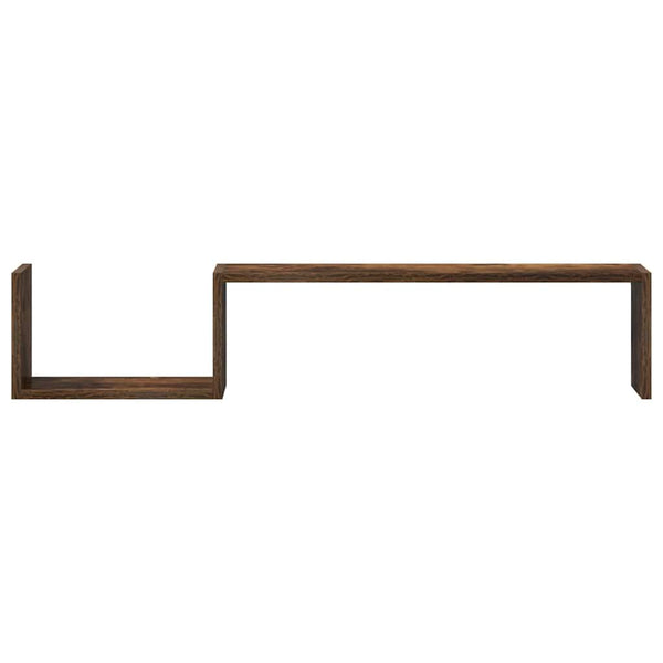 Wandregale 2er Set, Räuchereiche 100cm