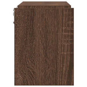 Wandregale 2er Set, Eichenoptik 100x15x20 cm