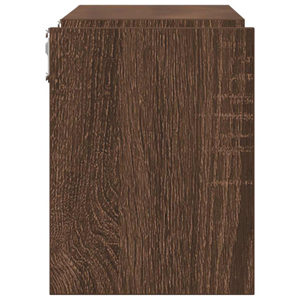Wandregale 2er Set, Eichenoptik 100x15x20 cm