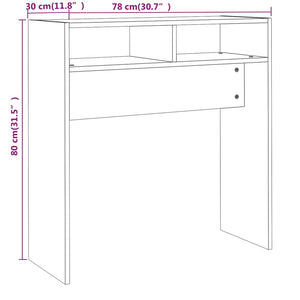 Konsolentisch Grau Sonoma 78x30x80 cm
