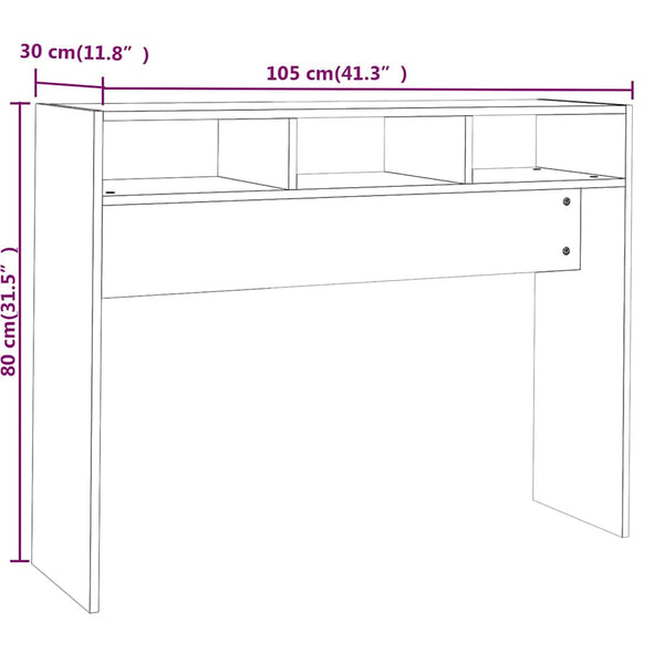 Konsolentisch Räuchereiche 105 cm