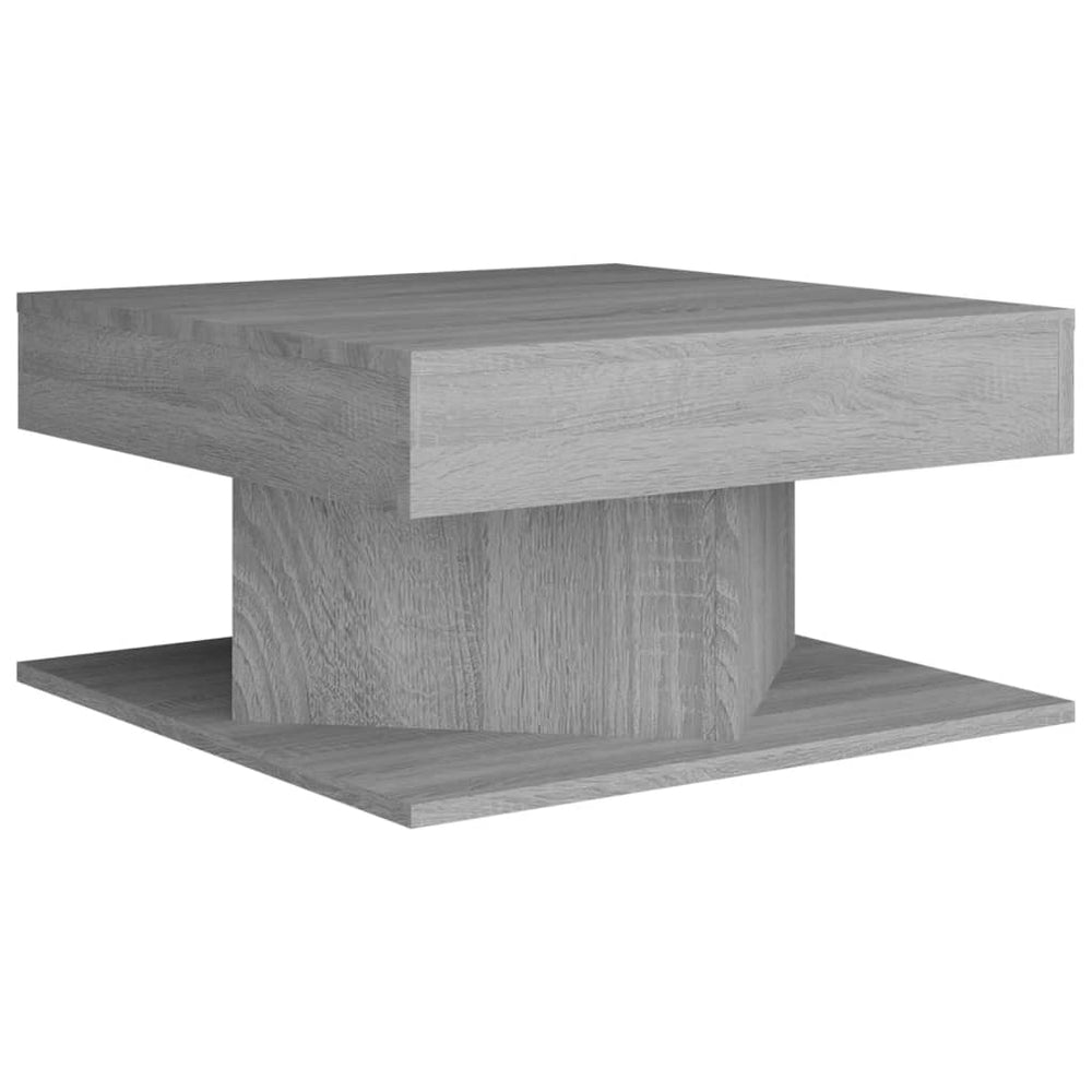 vidaXL Coffee Table Gray Sonoma 57x57x30 cm Engineered Wood
