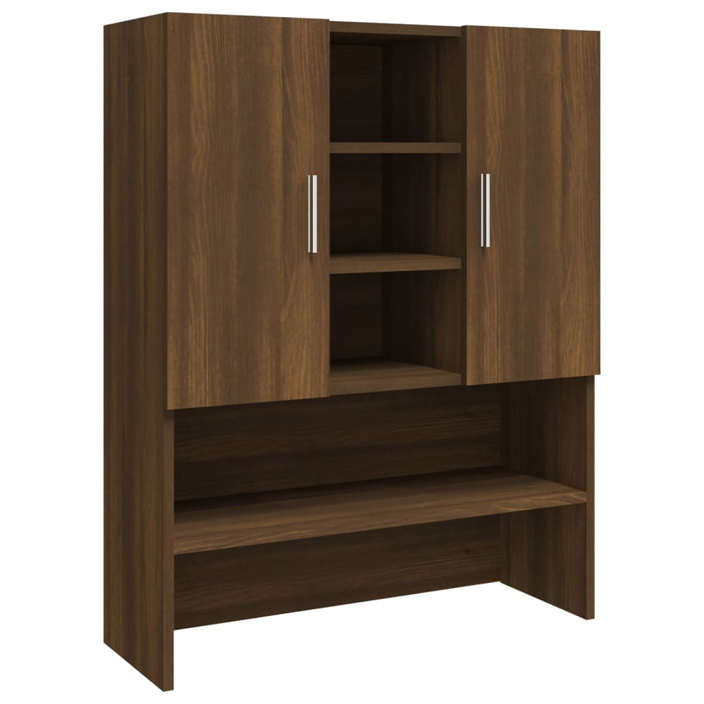 Waschmaschinenschrank Braun Eiche 70,5x25,5x90 cm