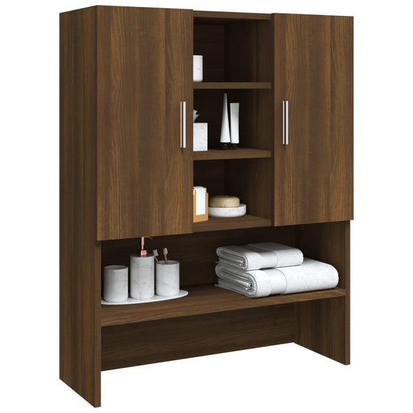 Waschmaschinenschrank Braun Eiche 70,5x25,5x90 cm