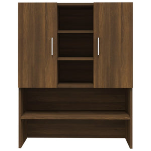 Waschmaschinenschrank Braun Eiche 70,5x25,5x90 cm