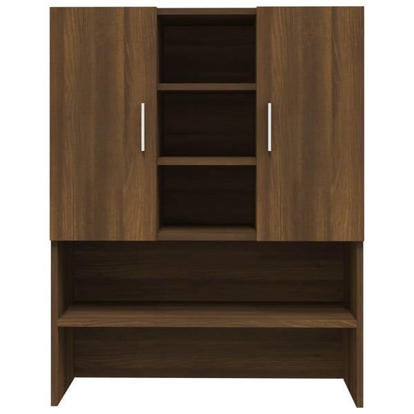 Waschmaschinenschrank Braun Eiche 70,5x25,5x90 cm