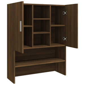 Waschmaschinenschrank Braun Eiche 70,5x25,5x90 cm