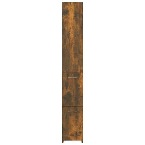 Badschrank Räuchereiche 25x26,5x170 cm