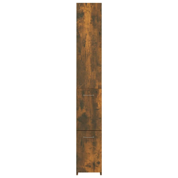 Badschrank Räuchereiche 25x26,5x170 cm