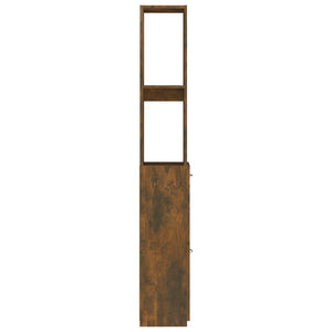 Badschrank Räuchereiche 25x26,5x170 cm