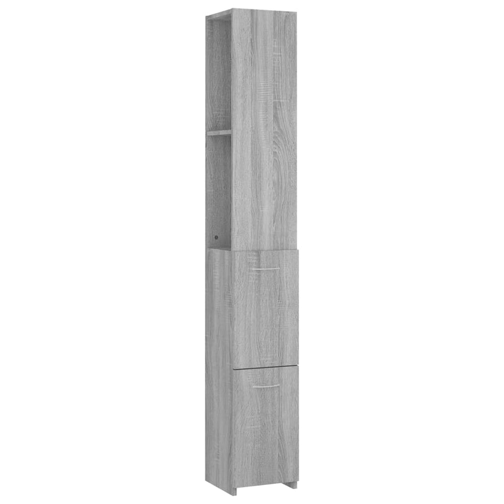 Badschrank Grau Sonoma 25x26,5x170 cm