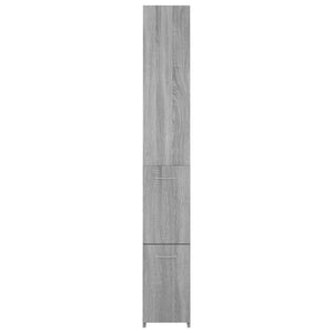 Badschrank Grau Sonoma 25x26,5x170 cm