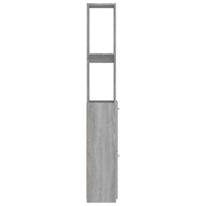 Badschrank Grau Sonoma 25x26,5x170 cm