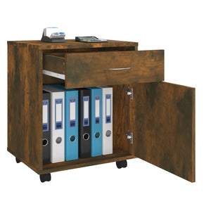 Rollschrank Räuchereiche, 45 cm