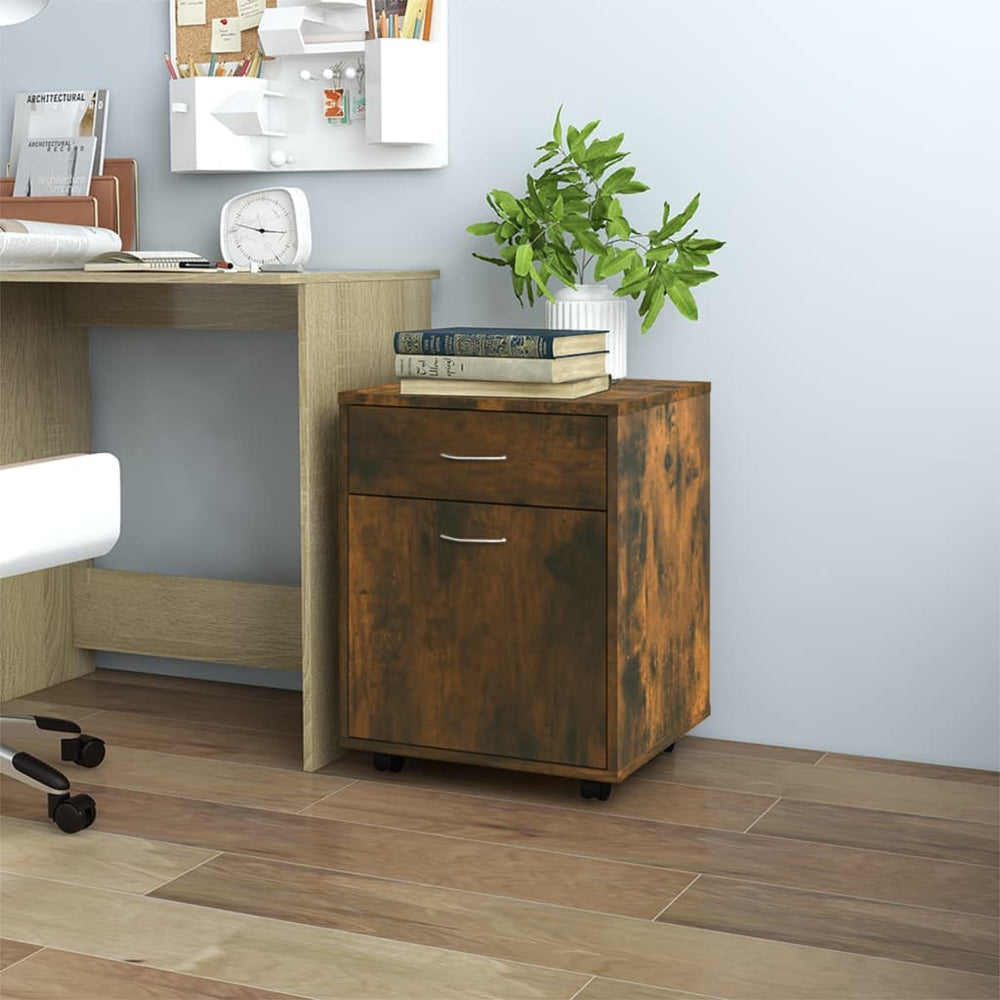 Rollschrank Räuchereiche, 45 cm