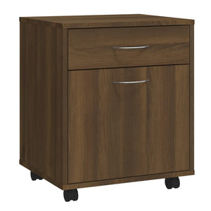 Rollschrank Braun Eichen-Optik 45x38x54 cm
