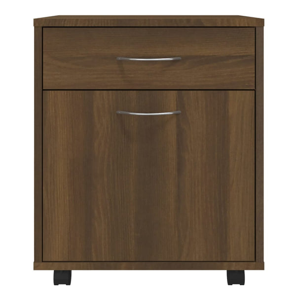 Rollschrank Braun Eichen-Optik 45x38x54 cm
