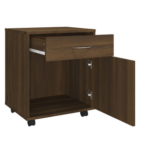 Rollschrank Braun Eichen-Optik 45x38x54 cm