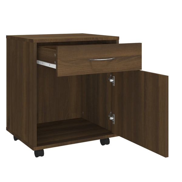 Rollschrank Braun Eichen-Optik 45x38x54 cm