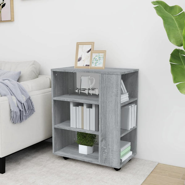 Rollschrank Grau Sonoma 60x35x75 cm
