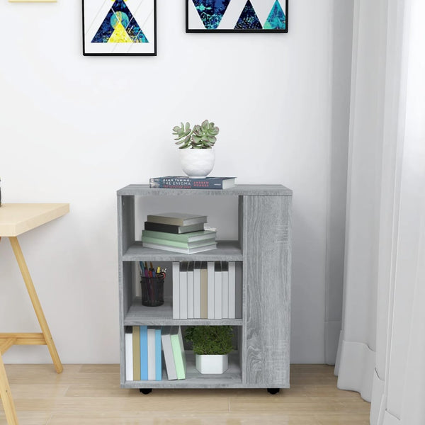 Rollschrank Grau Sonoma 60x35x75 cm